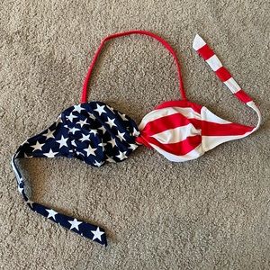 Xhilaration - Red, White and Blue Bikini Top